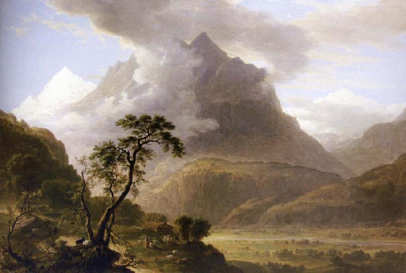 Asher Brown Durand Alpine View,Near Meyringen